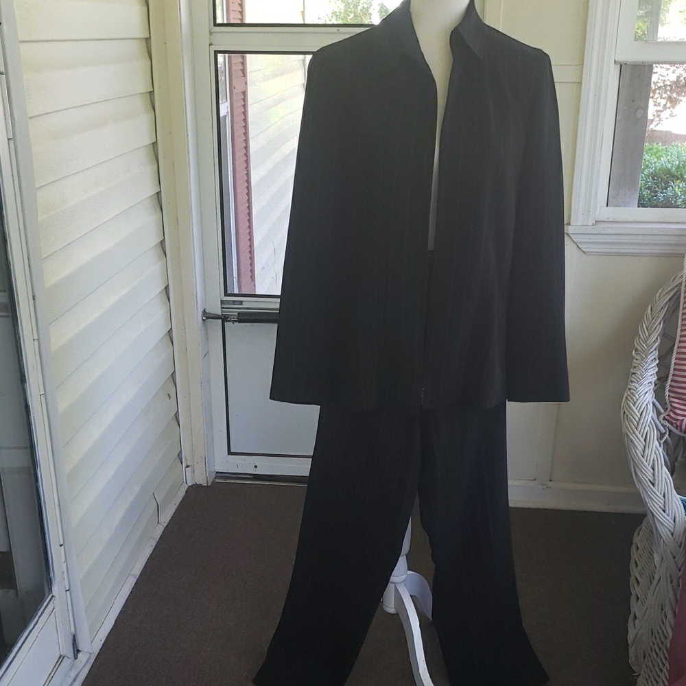 Garfield & Mark Vintage Pinstripe Elegant Two-Piece Suit Made In USA